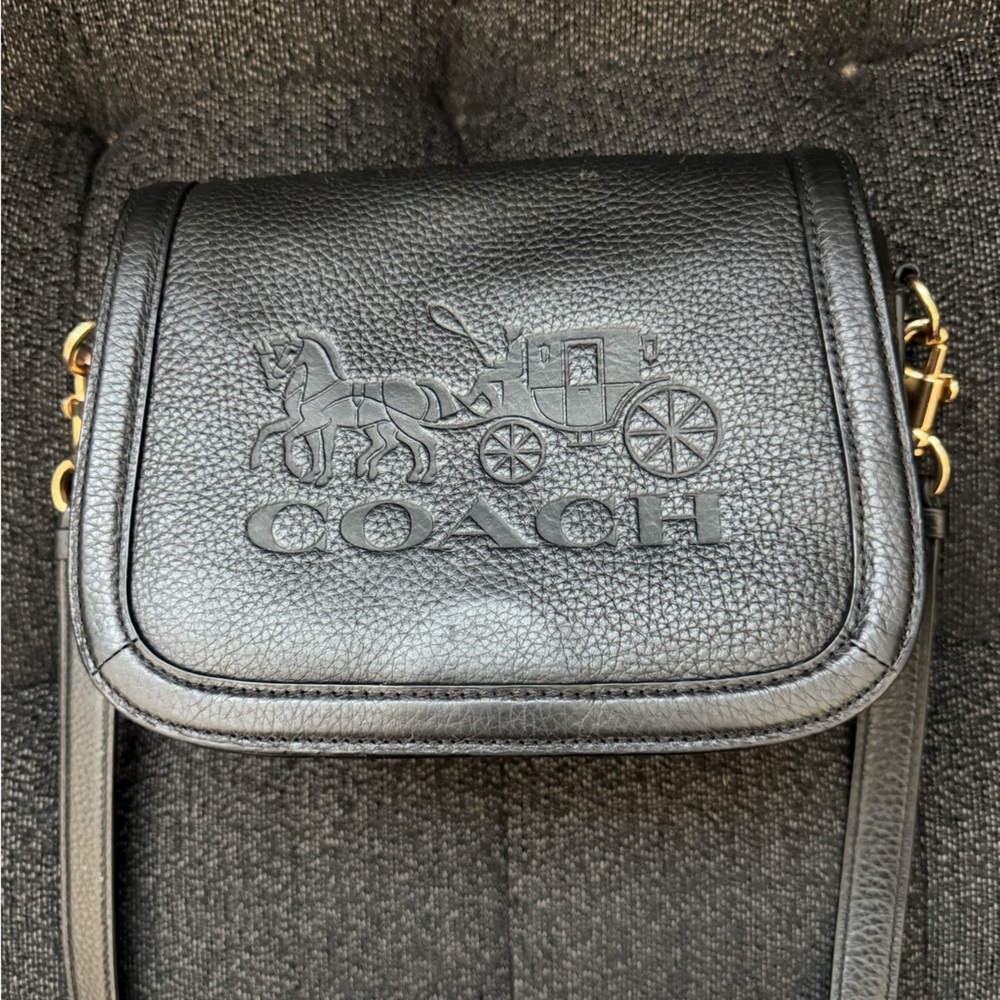 Coach Black Leather Crossbody Bag